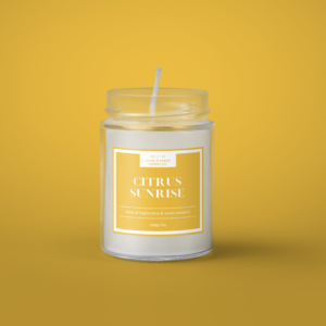 citrus sunrise candle