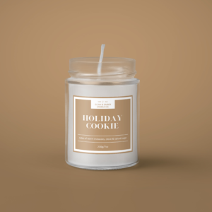 holiday cookie candle
